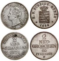 zestaw 2 monet, w zestawie: 2 nowe grosze 1856 S