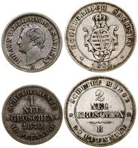 zestaw 2 monet, w zestawie: 2 nowe grosze 1865, 
