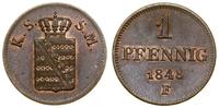1 fenig 1852 F, Stuttgart, pięknie zachowany, AK