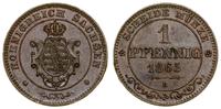Niemcy, 1 fenig, 1865 B