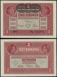 2 korony 1.03.1917, seria 1677, numeracja 476070