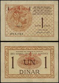 Jugosławia, 4 korony = 1 dinar, bez daty (1919)