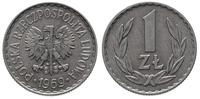 1 złoty 1969, Warszawa, aluminium, ładne, Parchi