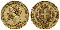 20 lirów 1850, Genua, złoto 6.42 g, Fr. 1147, Pa