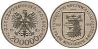 200.000 złotych 1993, Warszawa, PRÓBA-NIKIEL 750