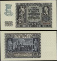 20 złotych 1.03.1940, seria A, numeracja 0283074