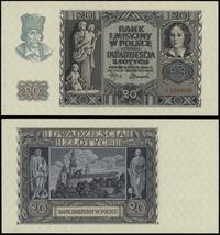 20 złotych 1.03.1940, seria A, numeracja 0283068