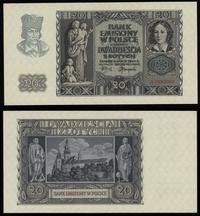 20 złotych 1.03.1940, seria A, numeracja 0283062