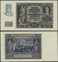 20 złotych 1.03.1940, seria A, numeracja 0283060