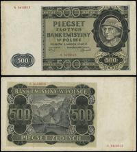 500 złotych 1.03.1940, seria A, numeracja 541951