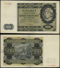 500 złotych 1.03.1940, seria A, numeracja 917866
