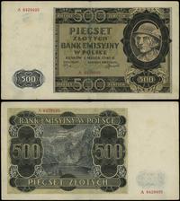 500 złotych 1.03.1940, seria A, numeracja 642949