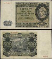 500 złotych 1.03.1940, seria A, numeracja 760250