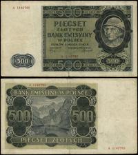 500 złotych 1.03.1940, seria A, numeracja 114076