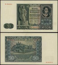 50 złotych 1.08.1941, seria B, numeracja 8662810