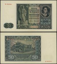 50 złotych 1.08.1941, seria B, numeracja 8662841