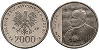 2.000 złotych 1989, Warszawa, PRÓBA-NIKIEL Jan P
