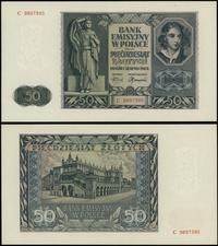 50 złotych 1.08.1941, seria C, numeracja 9897395
