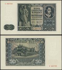 50 złotych 1.08.1941, seria C, numeracja 9897390