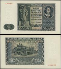 50 złotych 1.08.1941, seria C, numeracja 9897386