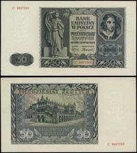 50 złotych 1.08.1941, seria C, numeracja 9897383