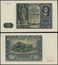 50 złotych 1.08.1941, seria C, numeracja 9897941