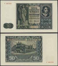 50 złotych 1.08.1941, seria C, numeracja 9897939