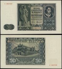 50 złotych 1.08.1941, seria C, numeracja 9897938