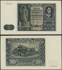 50 złotych 1.08.1941, seria C, numeracja 9897934