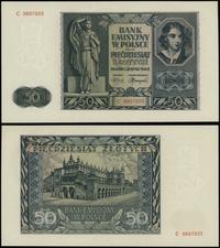 50 złotych 1.08.1941, seria C, numeracja 9897933