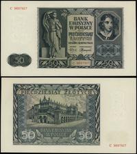 50 złotych 1.08.1941, seria C, numeracja 9897927