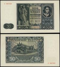 50 złotych 1.08.1941, seria C, numeracja 9897926