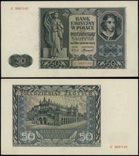 50 złotych 1.08.1941, seria C, numeracja, natura