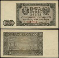 2 złote 1.07.1948, seria P, numeracja 8317514, p