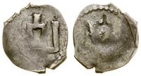 denar przed 1401, Wilno, Aw: Kolumny Gedymina, R