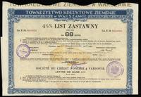 Polska, zestaw: 4 x 4 1/2 % list zastawny ( na różne kwoty), 25.10.1935