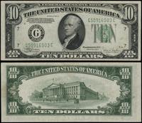 10 dolarów 1934 C, seria G50916503C, zielona pie