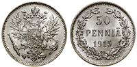 50 penniä 1915 S, Helsinki, srebro próby 750, pi
