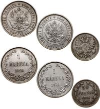 zestaw 3 monet, Helsinki, w zestawie: 1 marka 18