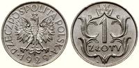 1 złoty 1929, Warszawa, uderzenie na krawędzi, m