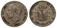 1 peseta 1882, Madryt, KM 686