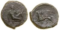 brąz ok. 330–310 pne, Aw: Artemis Parthenos klęc