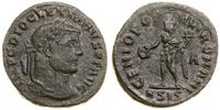 follis 295, Siscia, Aw: Popiersie cesarza w wień