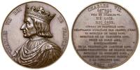 Francja, medal z serii władcy Francji – Karol VII Zwycięski, 1836