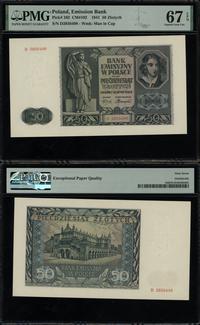 50 złotych 1.08.1941, seria D, numeracja 2856498