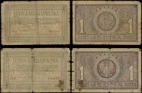 zestaw: 2 x 1 marka polska 17.05.1919, serie IAZ