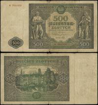 500 złotych 15.01.1946, seria K, numeracja 76419