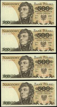 Polska, zestaw: 17 x 500 złotych, 1.06.1982