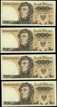 Polska, zestaw: 17 x 500 złotych, 1.06.1982