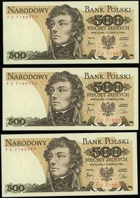 Polska, zestaw: 17 x 500 złotych, 1.06.1982